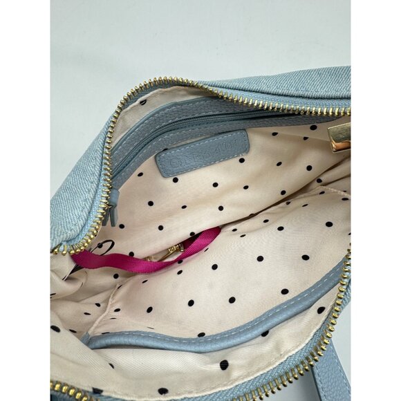 Macy's On 34th Dyanne denim small shoulder crossbody bag - Blue - Picture 10 of 12